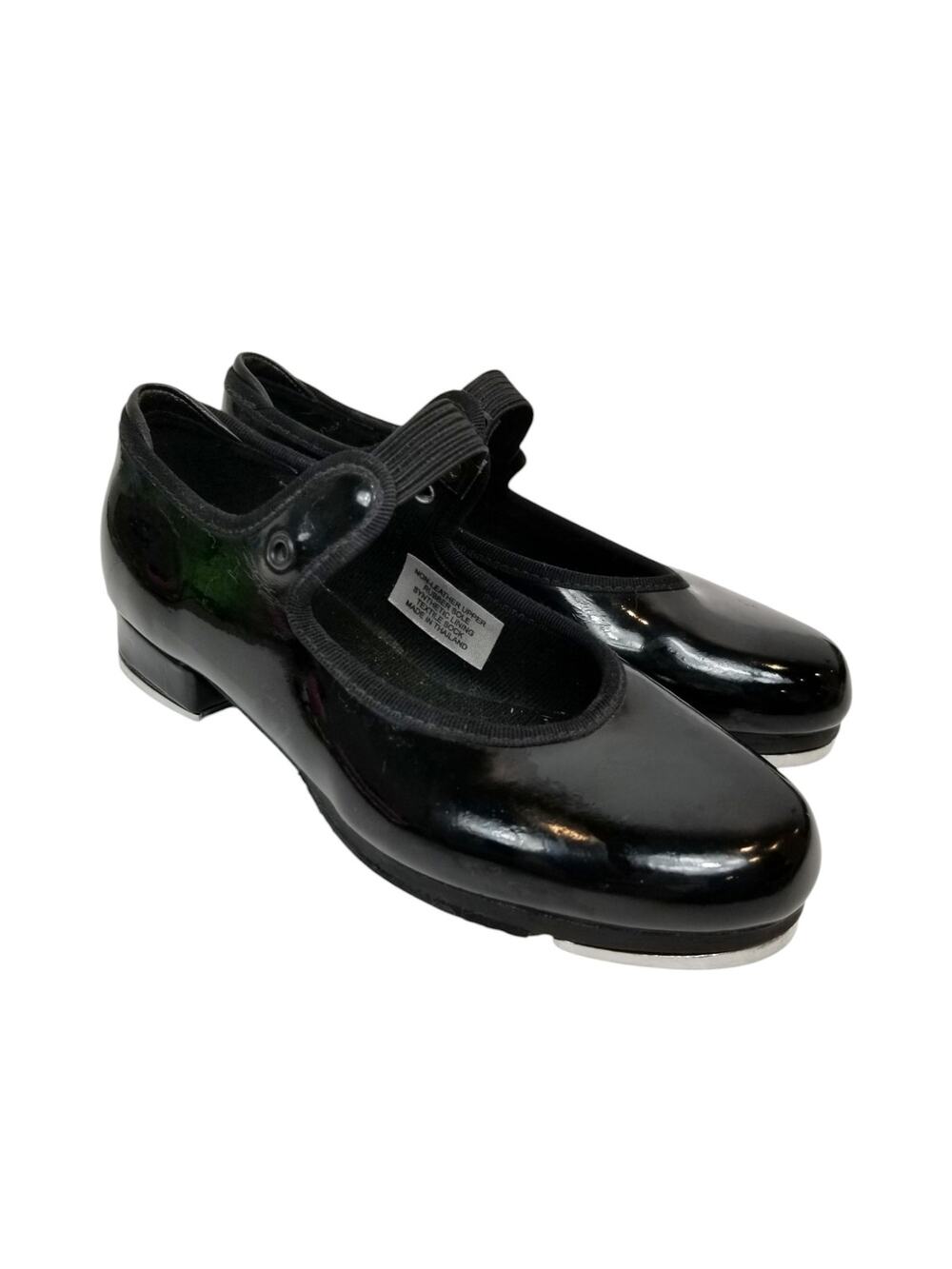 Bloch Little Girls Black Patent Tap Dance Shoes Size 11